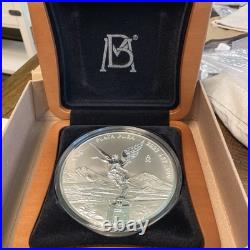 1 Kg. 2023.999 Silver Plata Pura Libertad Reverse Proof With Box And COA. 371