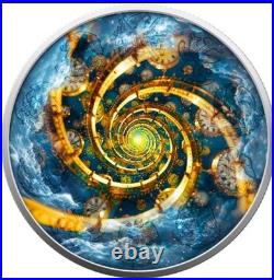 1 Oz. 999 Silver Mexican Libertad Colorized Coin Time Travel Past Germania Mint