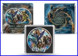 1 Oz. 999 Silver Mexican Libertad Colorized Coin Time Travel Past Germania Mint