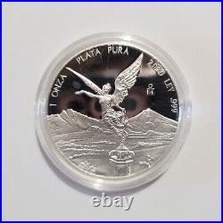 1 oz 2020 Mexico 999 Fine Silver Proof Mexican Libertad LOW MINTAGE CAPSULED