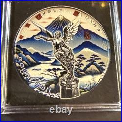 1 oz 2023 Colorized Mexico Libertad Mount Fuji. 999 Silver coin # 113 Of 250 1 oz 2023 Colorized Mexico Libertad Mount Fuji. 999 Silver coin # 113 Of 250