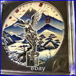 1 oz 2023 Colorized Mexico Libertad Mount Fuji. 999 Silver coin # 113 Of 250 1 oz 2023 Colorized Mexico Libertad Mount Fuji. 999 Silver coin # 113 Of 250