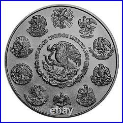 1 oz 999 Silver Mexican Libertad Butterfly Colorized & Ruthenium Plated