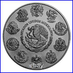 1 oz 999 Silver Mexican Libertad The Queen Colorized & Ruthenium Plated