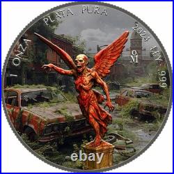 1 oz Silver Coin 2024 Mexico Libertad Zombiertad Apocalypse Edition Mintage 500 1 oz Silver Coin 2024 Mexico Libertad Zombiertad Apocalypse Edition Mintage 500