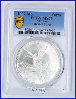 1 oz Silver Mexico Libertad 2007 PCGS Express Shipping