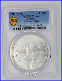 1 oz Silver Mexico Libertad 2007 PCGS Express Shipping