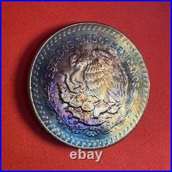 1884-Mo Mexican 1 Onza Libertad Natural Monster Toner WOW Factor