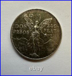1921 Mexican Silver Dos Pesos Winged Victory Libertad Commemorative B 1921 Mexican Silver Dos Pesos Winged Victory Libertad Commemorative B