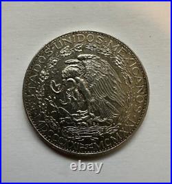 1921 Mexican Silver Dos Pesos Winged Victory Libertad Commemorative B 1921 Mexican Silver Dos Pesos Winged Victory Libertad Commemorative B
