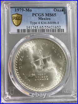 1979 Mo Casa De Moneda De Mexico 1 Onza PCGS MS65