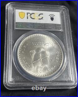 1979 Mo PCGS MS64 Type 3 Mexico Casa De Moneda Onza Silver Coin KM M49b