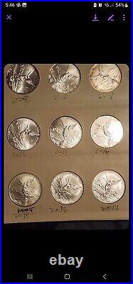 1982-2023 Mexico Libertad 1oz. 999 Fine Silver Coins Complete Set, Dansco Album