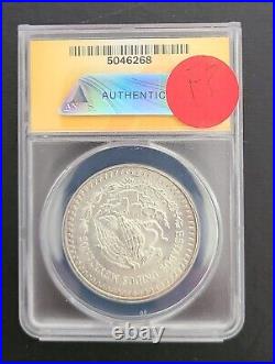 1982 MS67 ANACS DDR #1 (Double Die Reverse) Mexico Libertad 1 Oz Silver Doubled