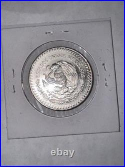 1982 Mexican Libertad 1oz. 999 Fine Silver Coin Brilliant UncirculatedBU 1styear