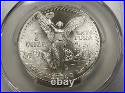 1982 Mexico 1 Onza Libertad Silver Coin Cac Ms65