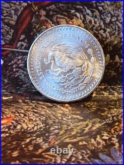 1982 Mexico 1 Onza Plata Pura Silver Libertad Coin Winged Victory 1oz. 999