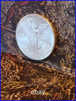 1982 Mexico 1 Onza Plata Pura Silver Libertad Coin Winged Victory 1oz. 999