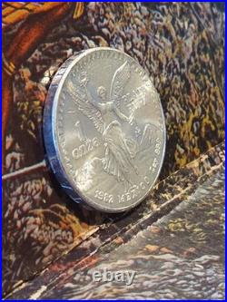 1982 Mexico 1 Onza Plata Pura Silver Libertad Coin Winged Victory 1oz. 999