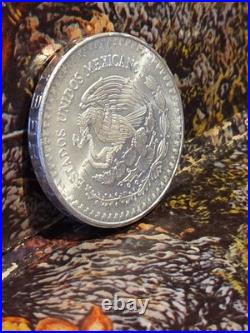 1982 Mexico 1 Onza Plata Pura Silver Libertad Coin Winged Victory 1oz. 999