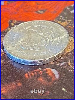 1982 Mexico 1 Onza Plata Pura Silver Libertad Coin Winged Victory 1oz. 999