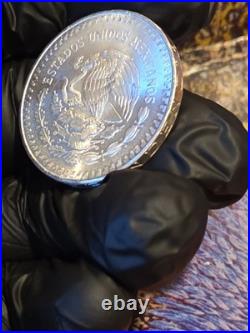1982 Mexico 1 Onza Plata Pura Silver Libertad Coin Winged Victory 1oz. 999