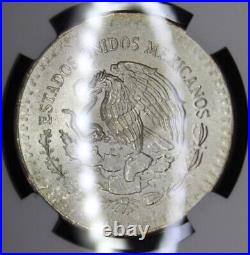 1982 Mexico 1 Onza oz Silver Libertad Gradrd NGC MS 65 Color Toning Toned Coin