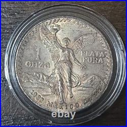 1982 Mexico 1 oz silver Libertad Genuine BU Natural Toned From Mexico Bankroll
