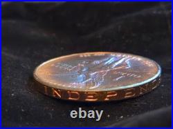 1982 Mexico Onza Libertad. 999 Silver FIRE RING RAINBOW TONING