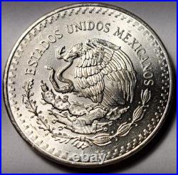 1982 Mo Mexico Libertad 1 Onza Plata Pura 1 Troy oz. 999 Fine Silver Coin BU