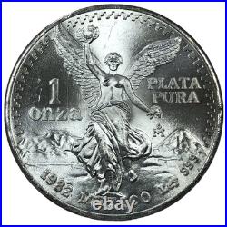 1982-Mo Mexico Libertad BU 1oz. 999 Silver Onza Vintage Plata Pura PQ UNC/MS+