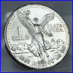 1982-Mo Mexico Libertad BU 1oz. 999 Silver Onza Vintage Plata Pura PQ UNC/MS+