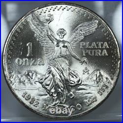 1982-Mo Mexico Libertad BU 1oz. 999 Silver Onza Vintage Plata Pura PQ UNC/MS+