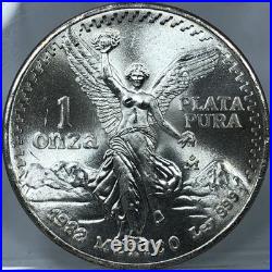 1982-Mo Mexico Libertad BU 1oz. 999 Silver Onza Vintage Plata Pura PQ UNC/MS+