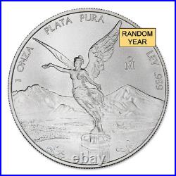 1982 Present (Random Year) 1 Oz Mexican Silver Libertad Coin Brilliant Uncircu 1982 Present (Random Year) 1 Oz Mexican Silver Libertad Coin Brilliant Uncircu