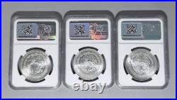 1982Mo Mexico 1 Onza Silver Libertad NGC MS64 Banco De Mexico Bag Frag