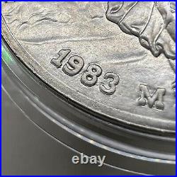 1983 Libertad Proof Mo Ultra Cameo DDR 1oz Double Die 1? #998 Mintage