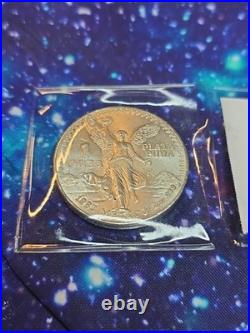 1983-Mo 1 Oz Silver Mexican Libertad BU GEM! Slab This Coin