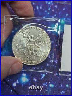 1983-Mo 1 Oz Silver Mexican Libertad BU GEM! Slab This Coin