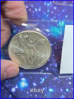 1983-Mo 1 Oz Silver Mexican Libertad BU GEM! Slab This Coin