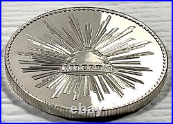 1984 1 Onza Viva Mexico Cap and Rays Vintage Silver Proof Round World Wide Mint