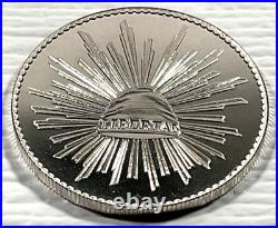 1984 1 Onza Viva Mexico Cap and Rays Vintage Silver Proof Round World Wide Mint