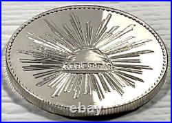 1984 1 Onza Viva Mexico Cap and Rays Vintage Silver Proof Round World Wide Mint