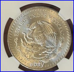 1984 MO Mexico 1 Onza Libertad One Ounce. 999 Pure Silver Graded by NGC MS 66