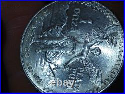 1984 Mexican 1 oz Silver Onza Libertad Coin. 999 Fine 1984 Mexican 1 oz Silver Onza Libertad Coin. 999 Fine
