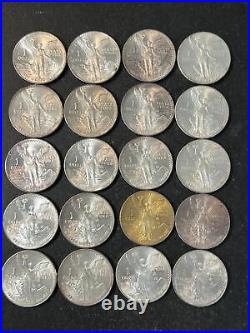 1984 Mexico 1oz Silver Libertad Onza Roll of 20 Coins