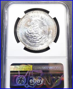 1984 Mexico Silver Libertad 1 Onza Ngc Ms 66 Beautiful Luster 1 Oz Coin