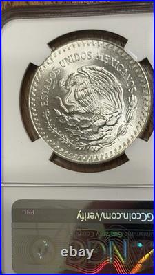 1984 Mo MEXICO. 999 SILVER LIBERTAD 1 ONZA NGC MS 66 Great Eye Appeal Free Ship
