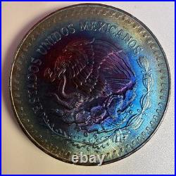 1984-Mo Mexican 1 Onza Libertad Natural Monster Toner Wow Factor! Low Mint