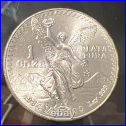 1984-Mo Mexico 1 oz Silver Libertad Onza BU. 999